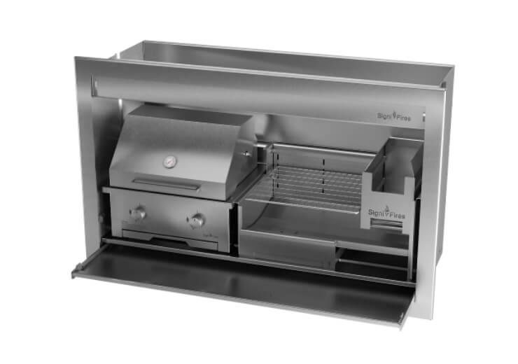 Signi Fires Stainless Steel Built-in Combo Braai - Image 3