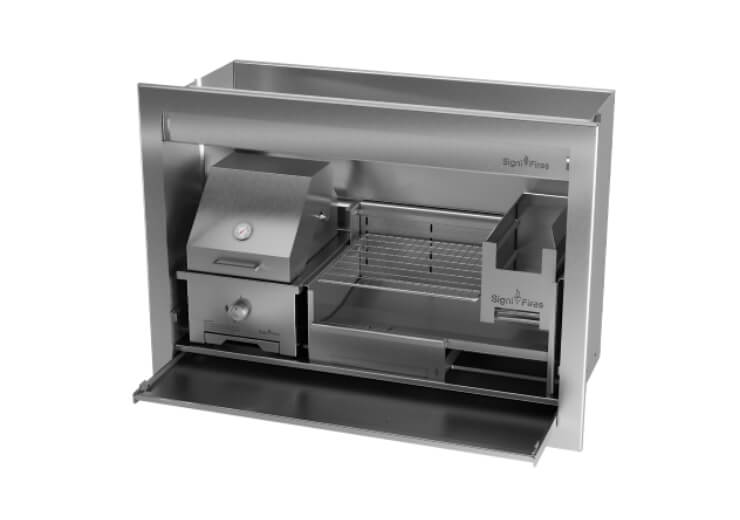 Signi Fires Stainless Steel Built-in Combo Braai - Image 4
