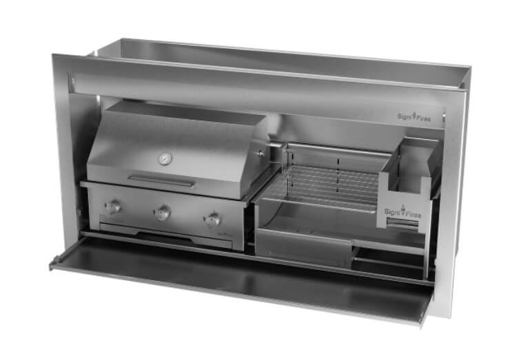 Signi Fires Stainless Steel Built-in Combo Braai - Image 7