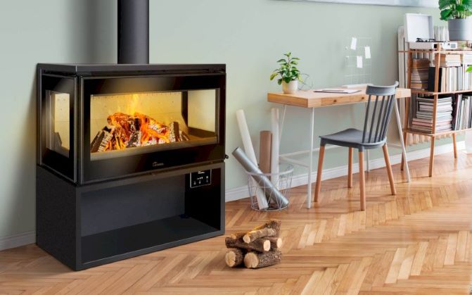 Lacunza Paris 800 CLID Mural Fireplace - Image 2