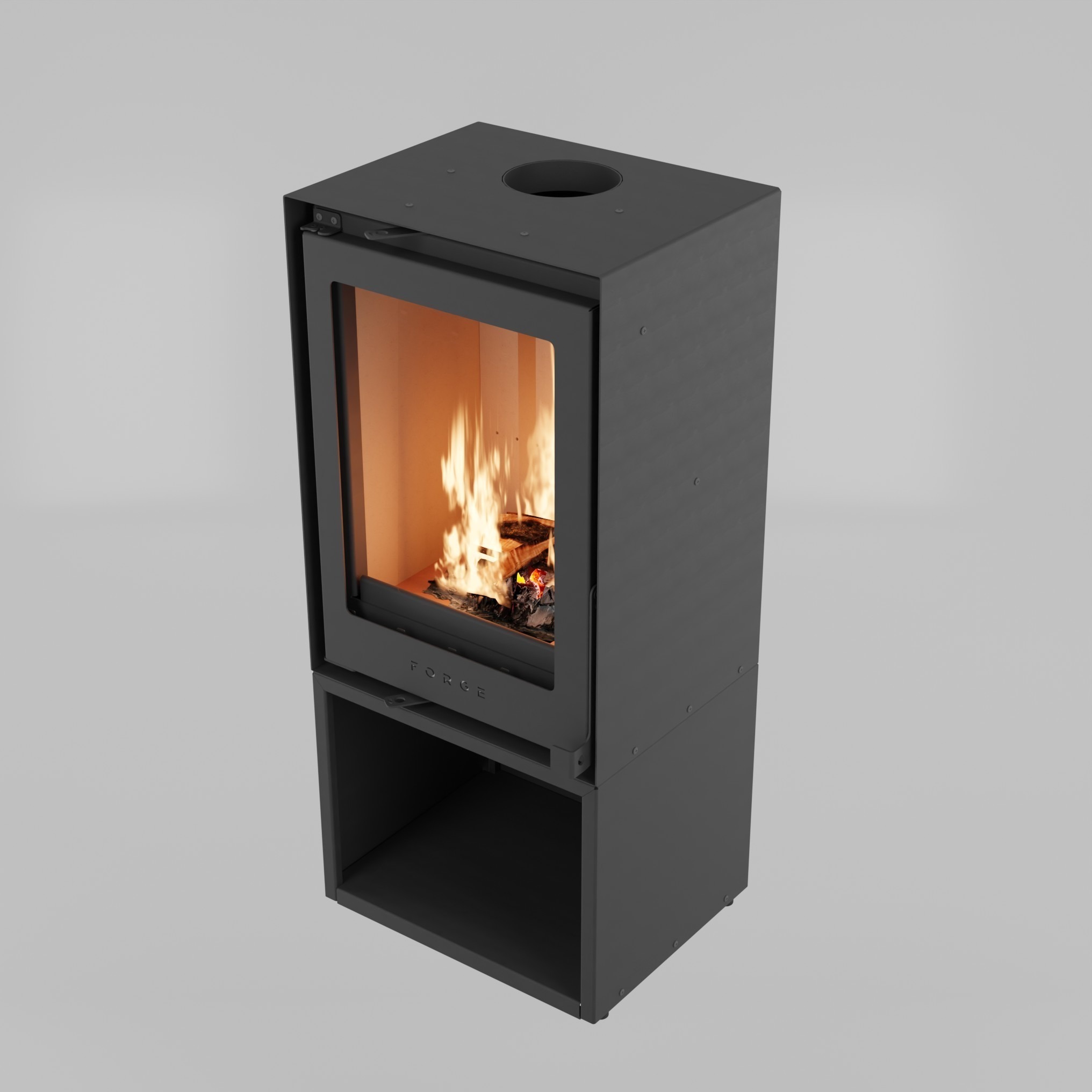 Forge f50 Freestanding Closed Combustion Fireplace - Image 3