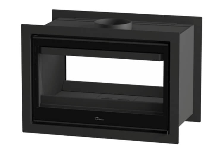 Lacunza 800 & 1000 Nickel Double Sided Built-in Fireplace - Image 3