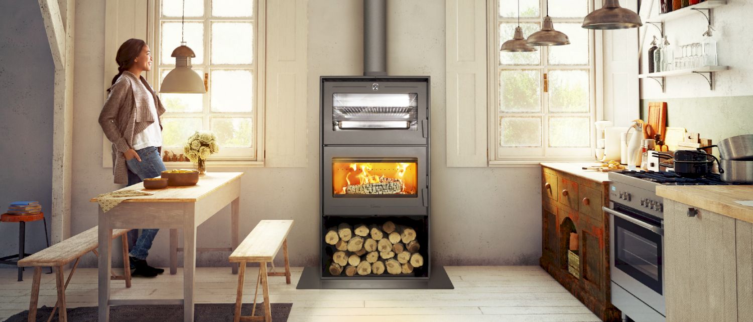Oslo Freestanding Fireplace/Oven Combination - Image 5